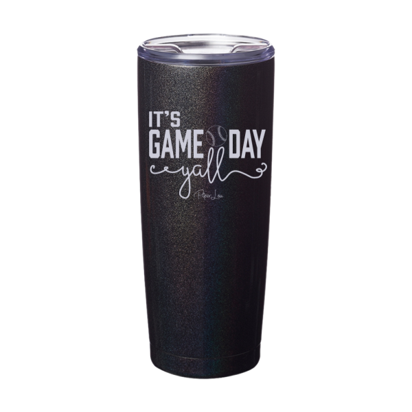 It s Game Day Y all Baseball Laser Etched Tumbler Discount - Image 3