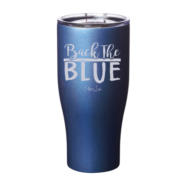 Back The Blue Laser Etched Tumbler Online - Image 5