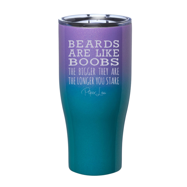 Beards Are Like Boobs Laser Etched Tumbler Supply