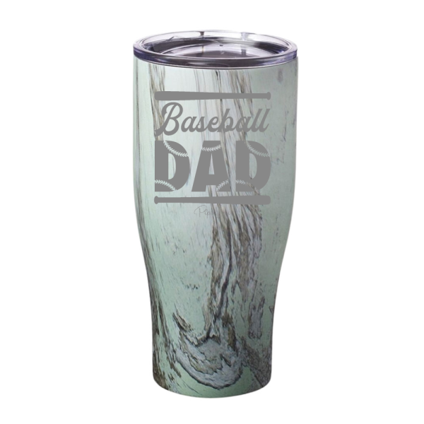 Baseball Dad Bat Laser Etched Tumbler Fashion - Image 5