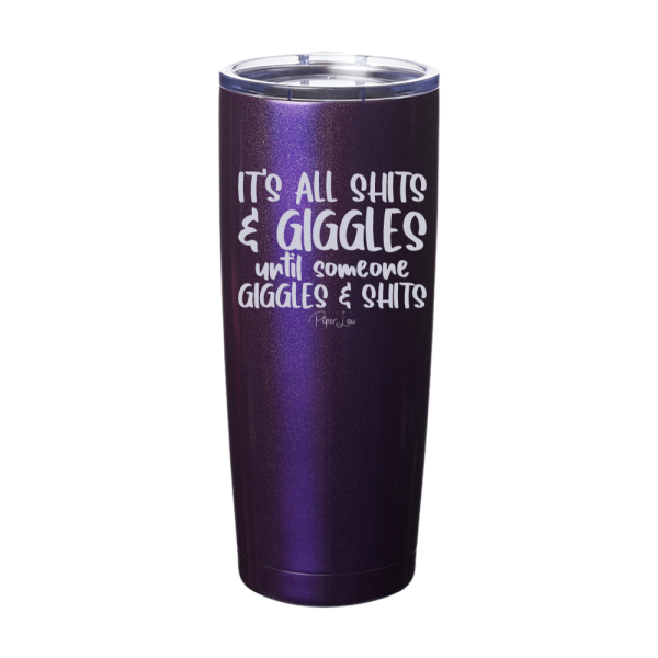 It s All Shits And Giggles Laser Etched Tumbler Online Hot Sale - Image 2