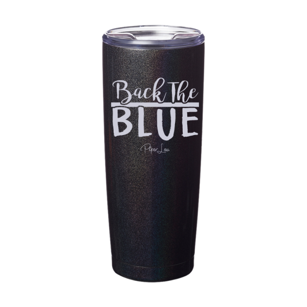 Back The Blue Laser Etched Tumbler Online