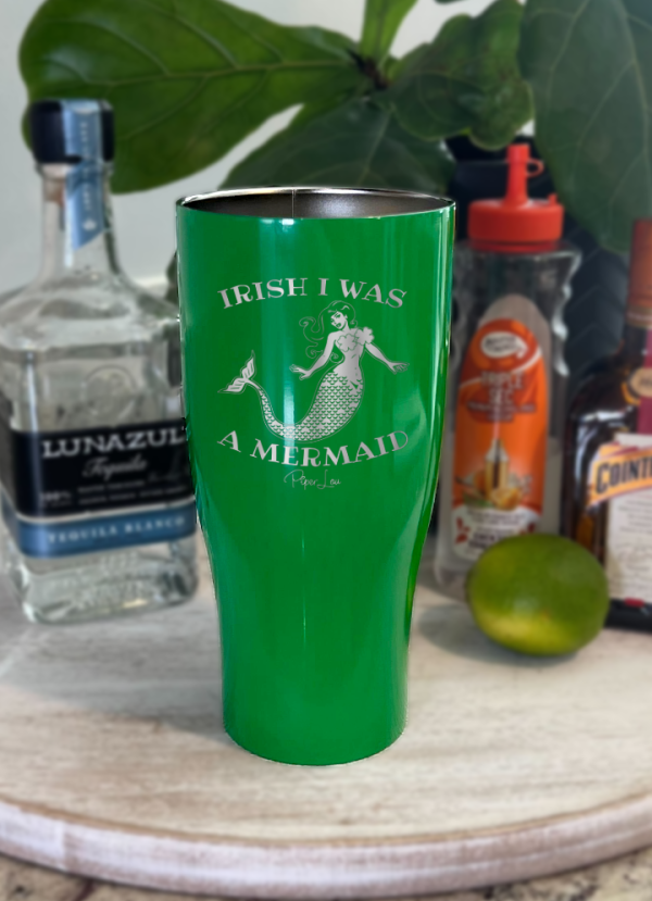 Irish I Was A Mermaid St. Patrick s Day Laser Etched Tumbler Online now