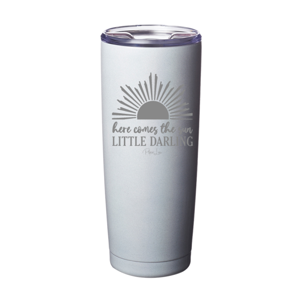 Here Comes The Sun Little Darling Laser Etched Tumbler For Cheap - Image 5