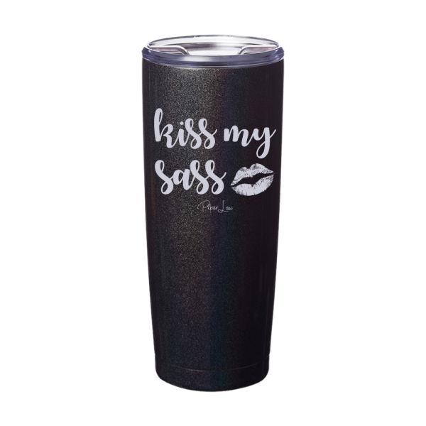 Kiss My Sass Laser Etched Tumbler For Sale - Image 2