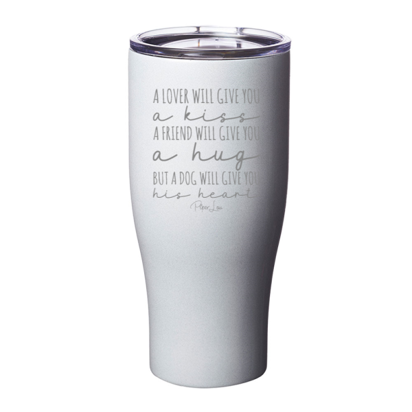 A Lover A Friend A Dog Laser Etched Tumbler Supply - Image 4