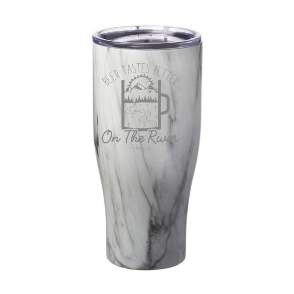 Beer Tastes Better On The River Laser Etched Tumbler For Discount - Image 2