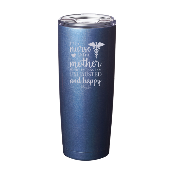 I Am A Nurse And A Mother Laser Etched Tumbler on Sale - Image 3