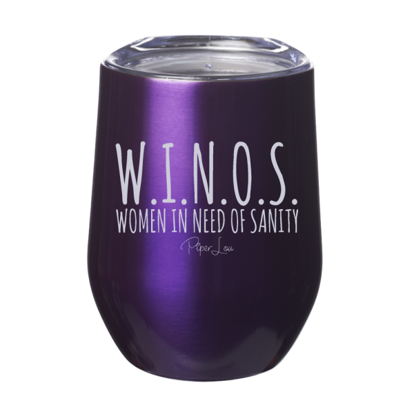 WINOS Women in Need of Sanity 12oz Stemless Wine Cup Cheap - Image 3