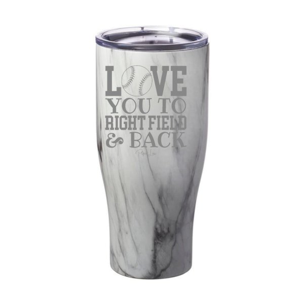 Love You To Right Field Laser Etched Tumbler Supply - Image 2