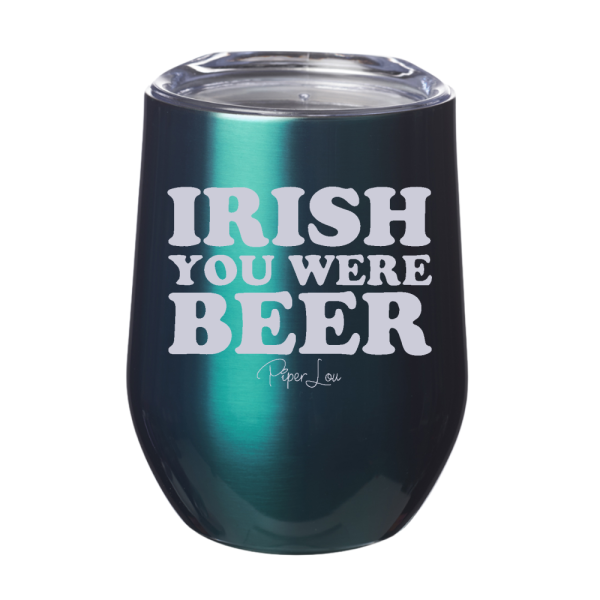 Irish You Were Beer 12oz Stemless Wine Cup Online - Image 5