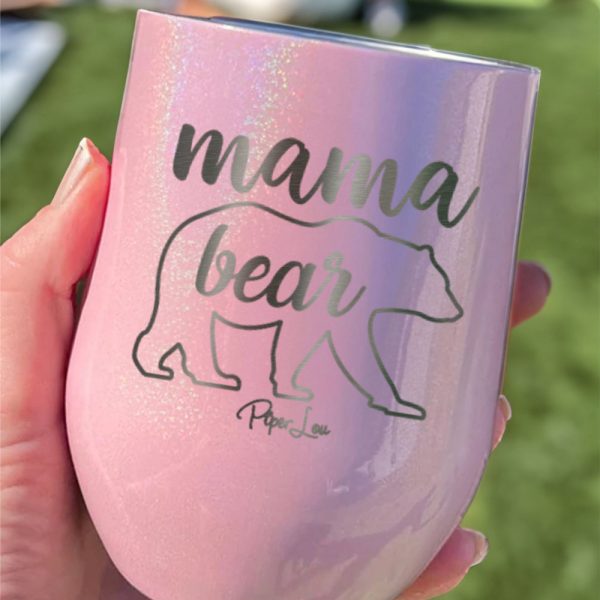 Mama Bear Cursive Laser Etched Tumbler Cheap - Image 2