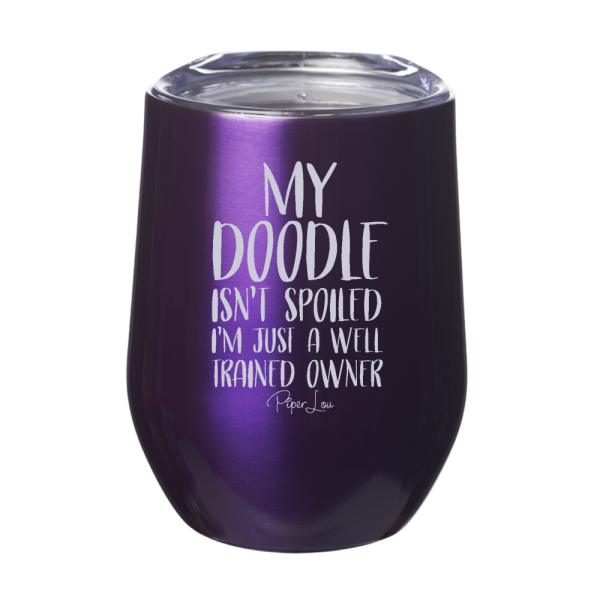 My Doodle Isn t Spoiled 12oz Stemless Wine Cup Discount - Image 3