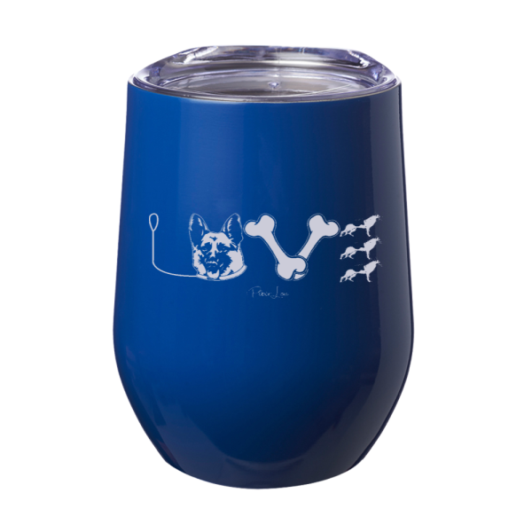 German Shepherd Love 12oz Stemless Wine Cup Cheap