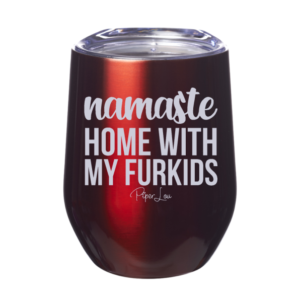 Namaste Home With My Furkids 12oz Stemless Wine Cup Online Hot Sale - Image 4