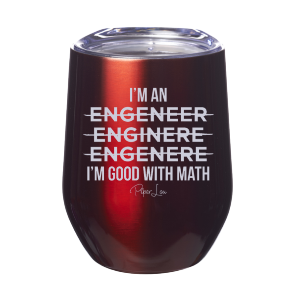 I m Good With Math 12oz Stemless Wine Cup For Cheap - Image 3