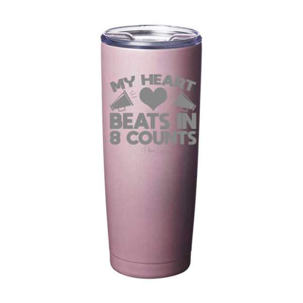 My Heart Beats In 8 Counts Laser Etched Tumbler Discount - Image 5