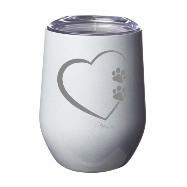 Paw Heart 12oz Stemless Wine Cup Online Sale
