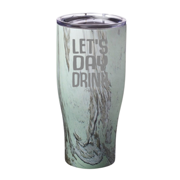 Lets Day Drink Laser Etched Tumbler For Sale - Image 3