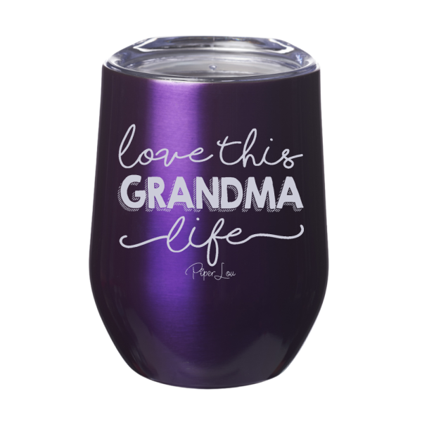 Love This Grandma Life 12oz Stemless Wine Cup Sale - Image 3