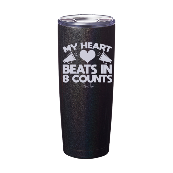 My Heart Beats In 8 Counts Laser Etched Tumbler Discount - Image 3