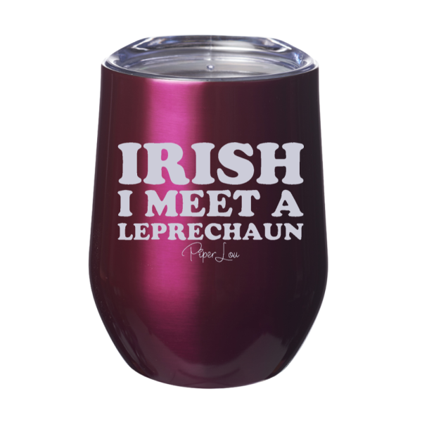 Irish I Meet A Leprechaun 12oz Stemless Wine Cup on Sale - Image 3