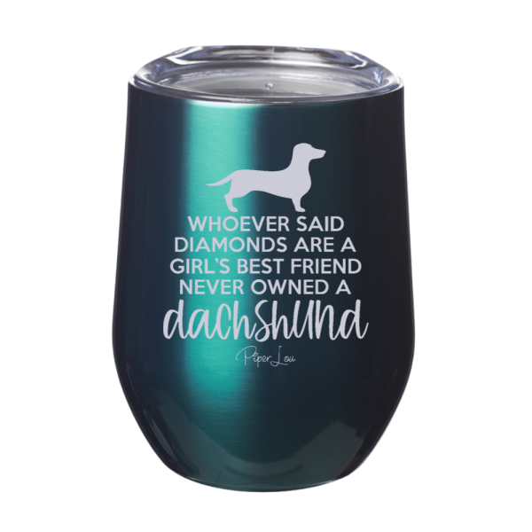 Never Owned A Dachshund 12oz Stemless Wine Cup For Cheap - Image 5