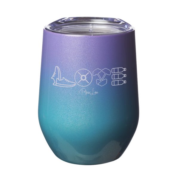Fitness Love 12oz Stemless Wine Cup Sale - Image 4