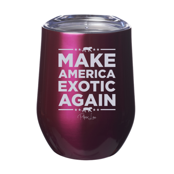 Make America Exotic Again 12oz Stemless Wine Cup Hot on Sale - Image 2