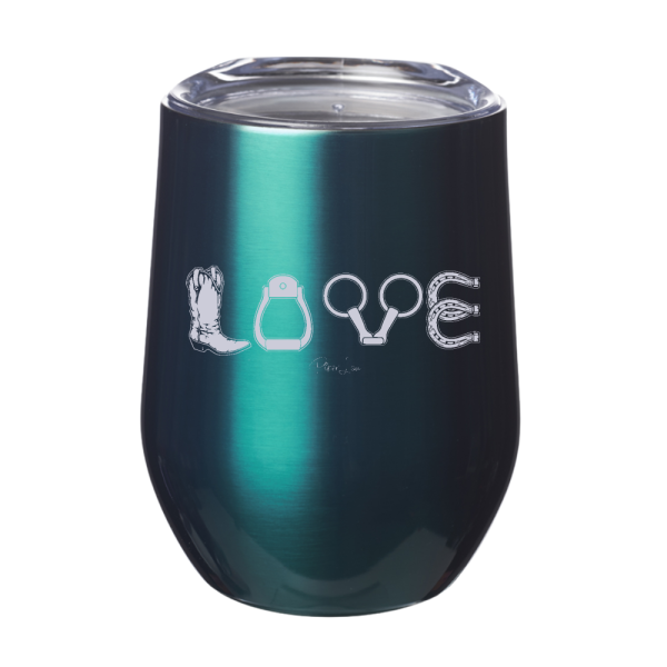 Horse Love 12oz Stemless Wine Cup Hot on Sale - Image 5