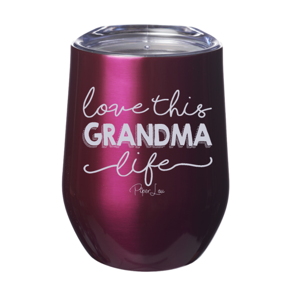 Love This Grandma Life 12oz Stemless Wine Cup Sale - Image 2