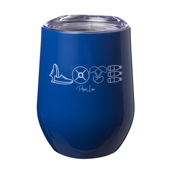 Fitness Love 12oz Stemless Wine Cup Sale