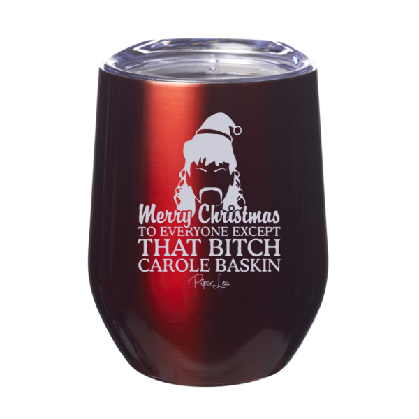 Merry Christmas To Everyone Except 12oz Stemless Wine Cup Online Sale - Image 4