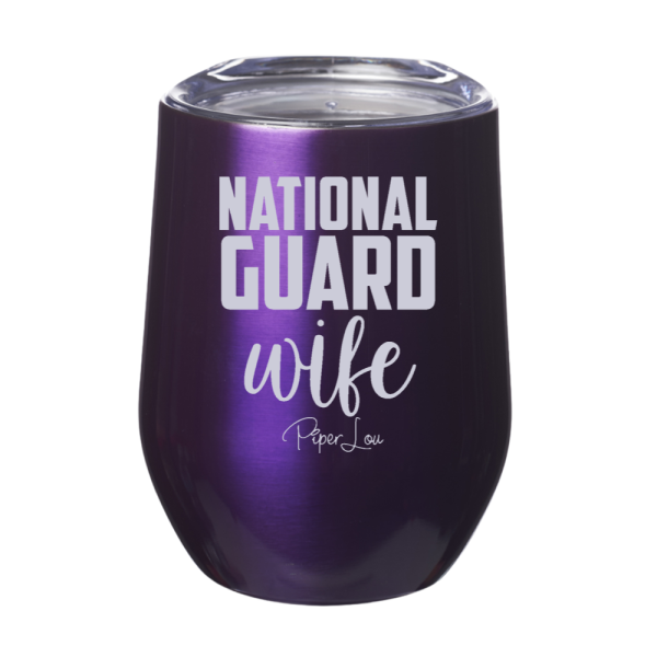 National Guard Wife 12oz Stemless Wine Cup Fashion - Image 2
