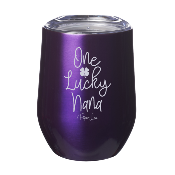 One Lucky Nana 12oz Stemless Wine Cup Cheap - Image 3