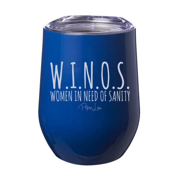 WINOS Women in Need of Sanity 12oz Stemless Wine Cup Cheap