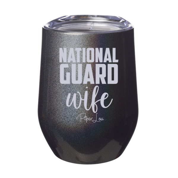 National Guard Wife 12oz Stemless Wine Cup Fashion - Image 5