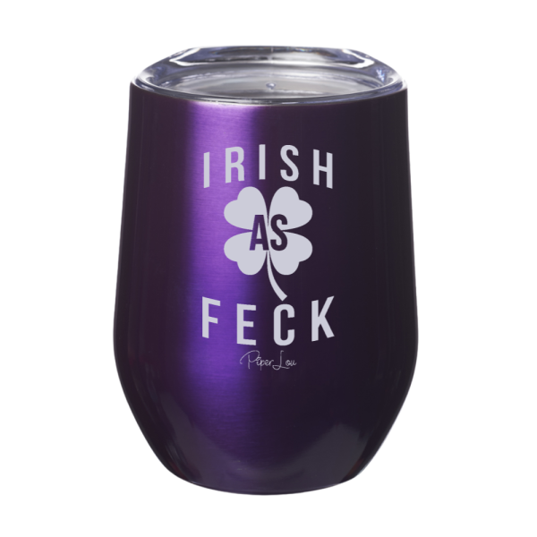 Irish As Feck 12oz Stemless Wine Cup Hot on Sale - Image 4