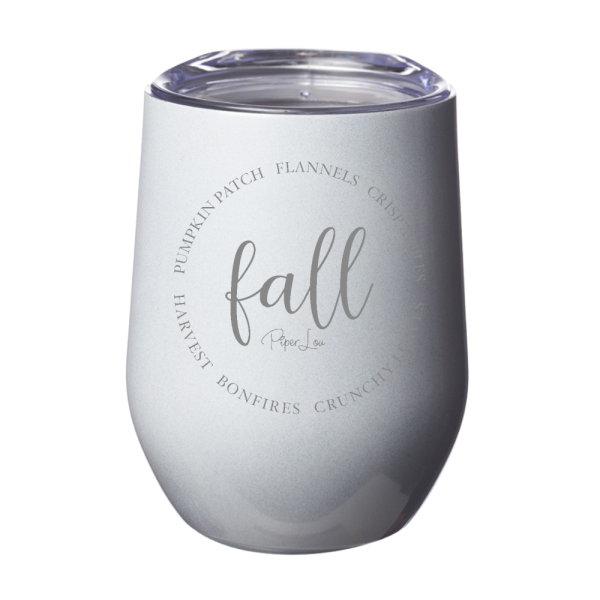 Fall Pumpkin Patch Flannels 12oz Stemless Wine Cup Online now