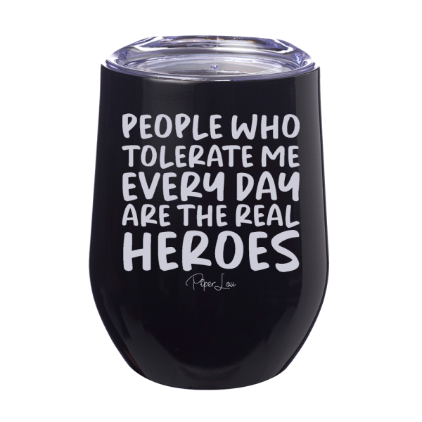 People Who Tolerate Me 12oz Stemless Wine Cup Fashion