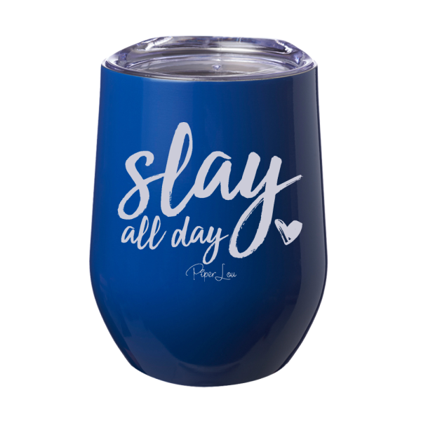 Slay All Day 12oz Stemless Wine Cup For Sale