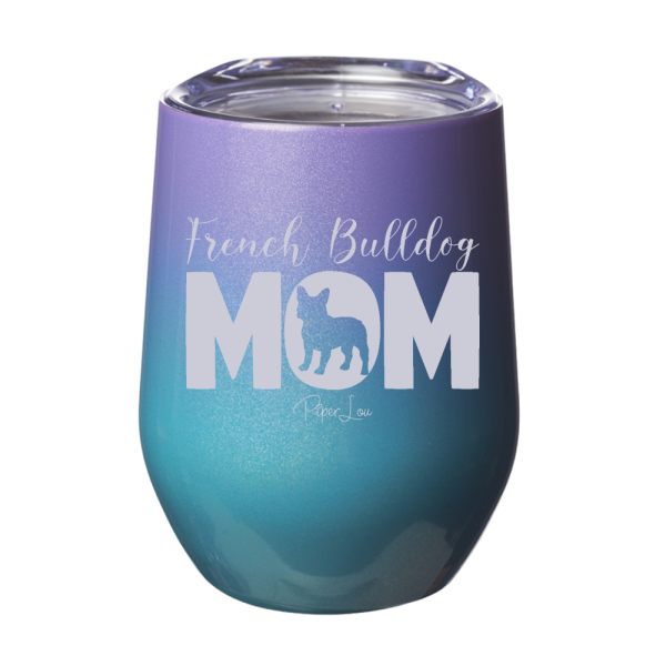 French Bulldog MOM 12oz Stemless Wine Cup For Cheap