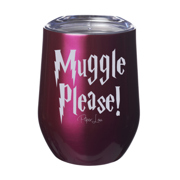 Muggle Please 12oz Stemless Wine Cup Cheap - Image 2