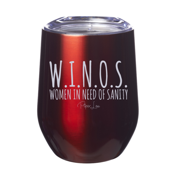WINOS Women in Need of Sanity 12oz Stemless Wine Cup Cheap - Image 4
