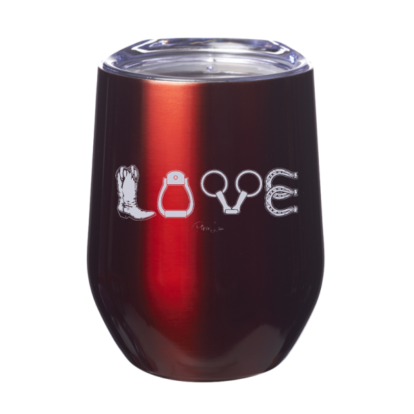 Horse Love 12oz Stemless Wine Cup Hot on Sale - Image 4