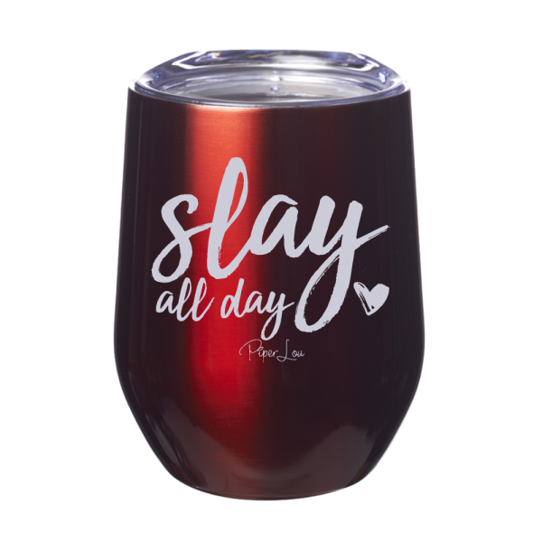 Slay All Day 12oz Stemless Wine Cup For Sale - Image 4