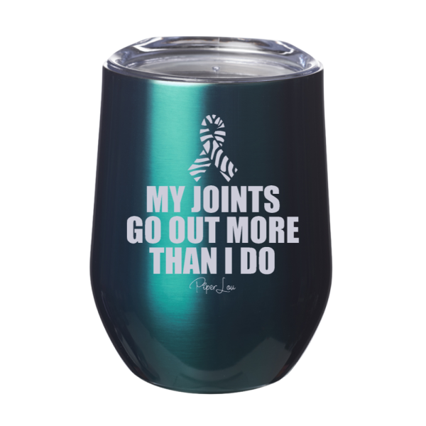 My Joints Go Out More Than I Do 12oz Stemless Wine Cup Sale - Image 5