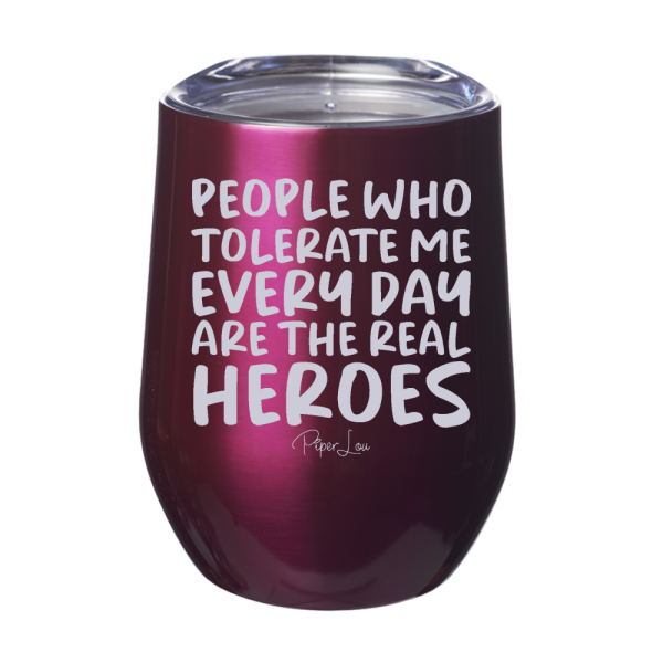 People Who Tolerate Me 12oz Stemless Wine Cup Fashion - Image 2