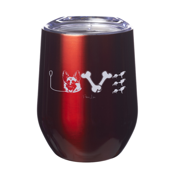 German Shepherd Love 12oz Stemless Wine Cup Cheap - Image 4