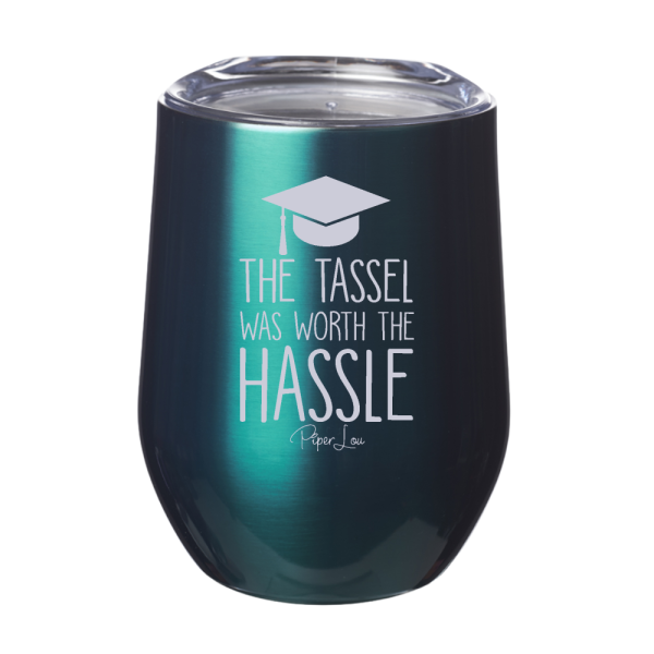 The Tassel Was Worth The Hassle 12oz Stemless Wine Cup Hot on Sale - Image 4